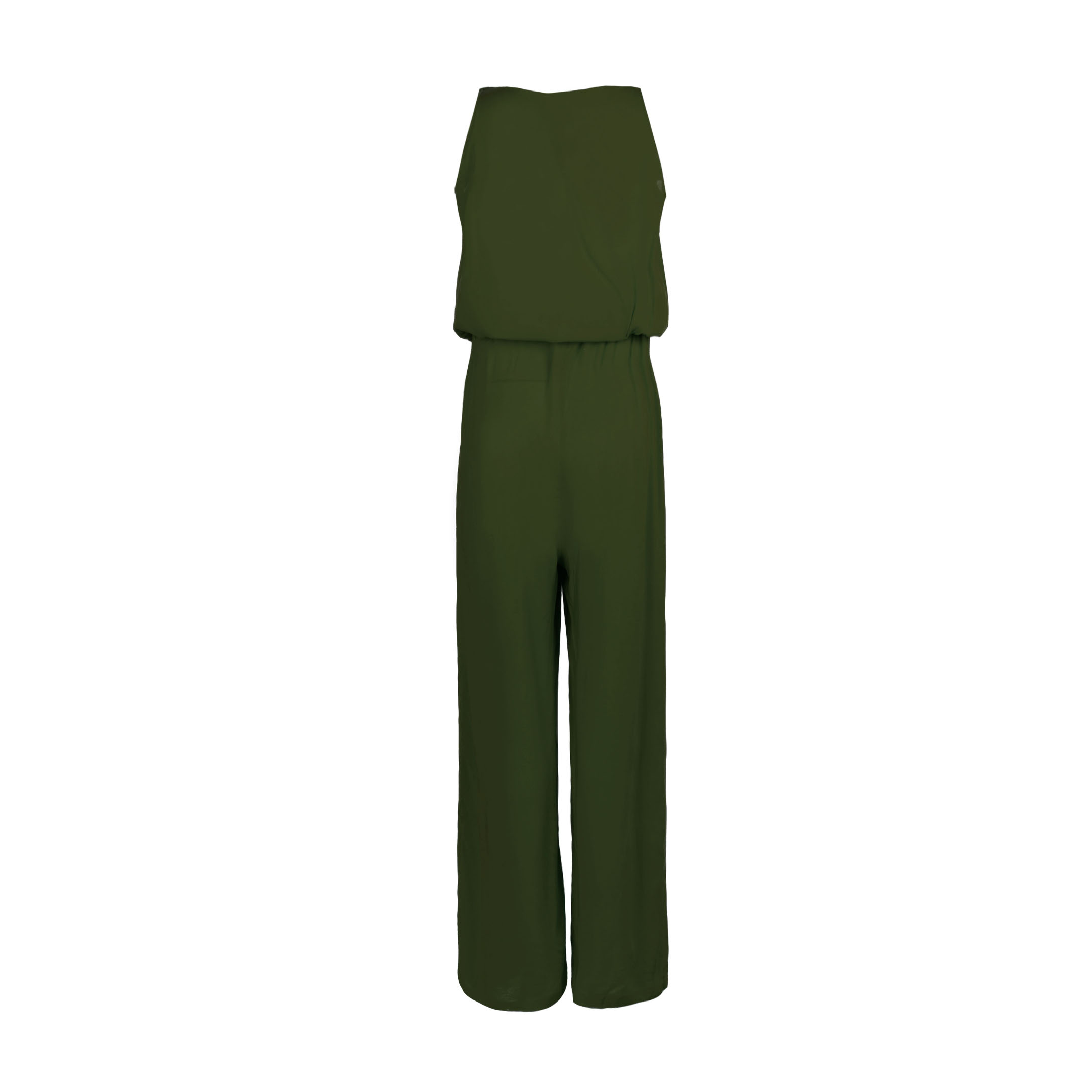 Fashion Jumpsuit Green with wide Leg for Women Dina