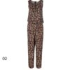 Floral Jumpsuit with Side Belt for Women Bita