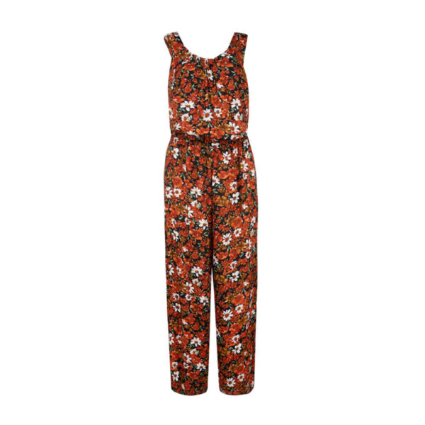 Floral Jumpsuit with Side Belt for Women Gila