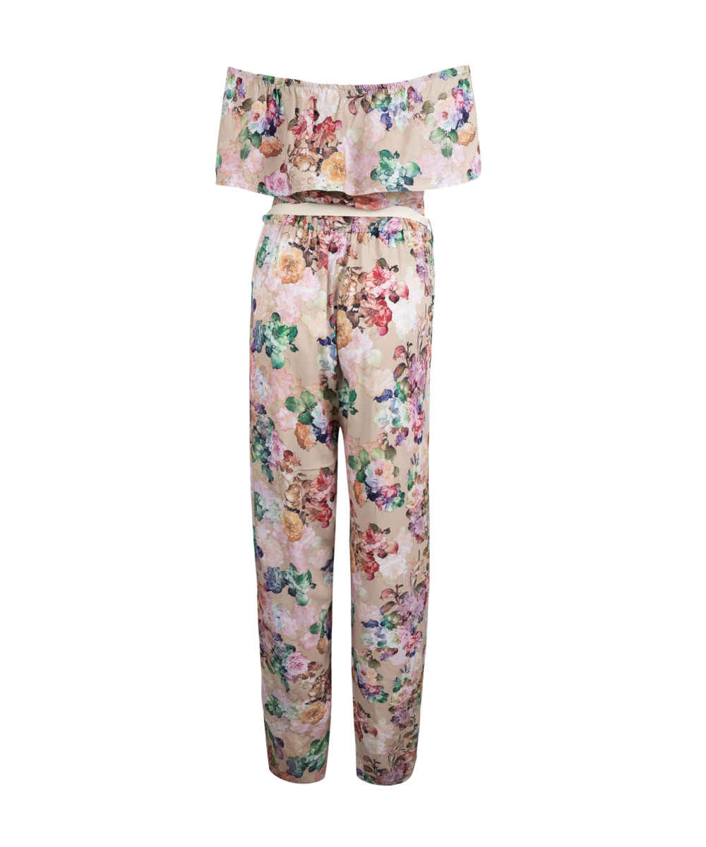 Floral Jumpsuit with Side Belt for Women Laya