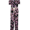 Floral Jumpsuit with Side Belt for Women Laya