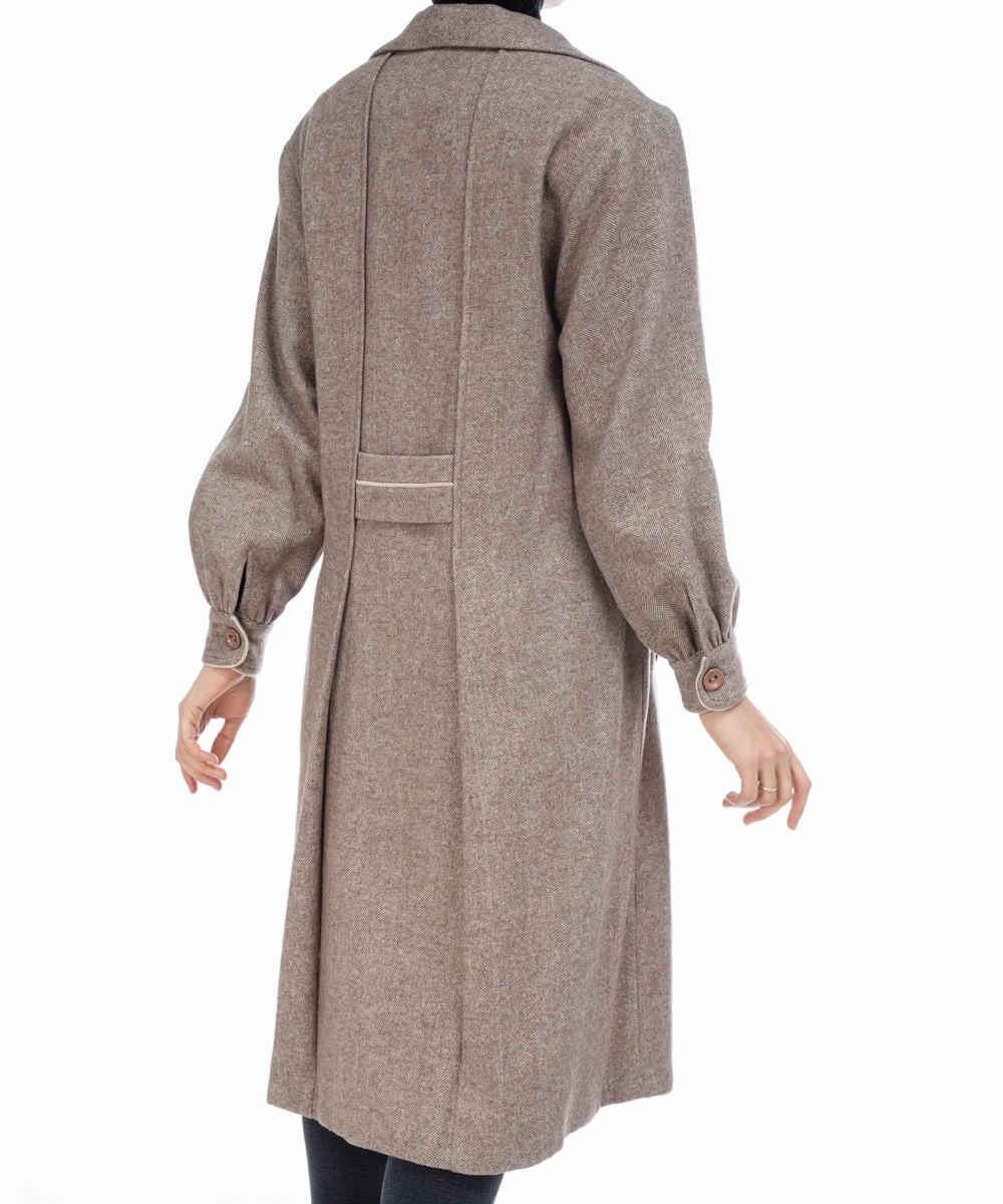 Double Breasted Wool Overcoat for Women – 37331