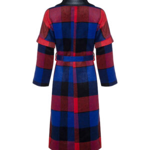Double Breasted Cotton Overcoat for Women with Side Belt – Modern & Chic