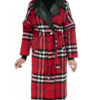 Double Breasted Cotton Overcoat for Women with Side Belt – Modern & Chic