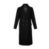 Winter Double Breasted Cotton Overcoat for Women – Black, Warm & Stylish