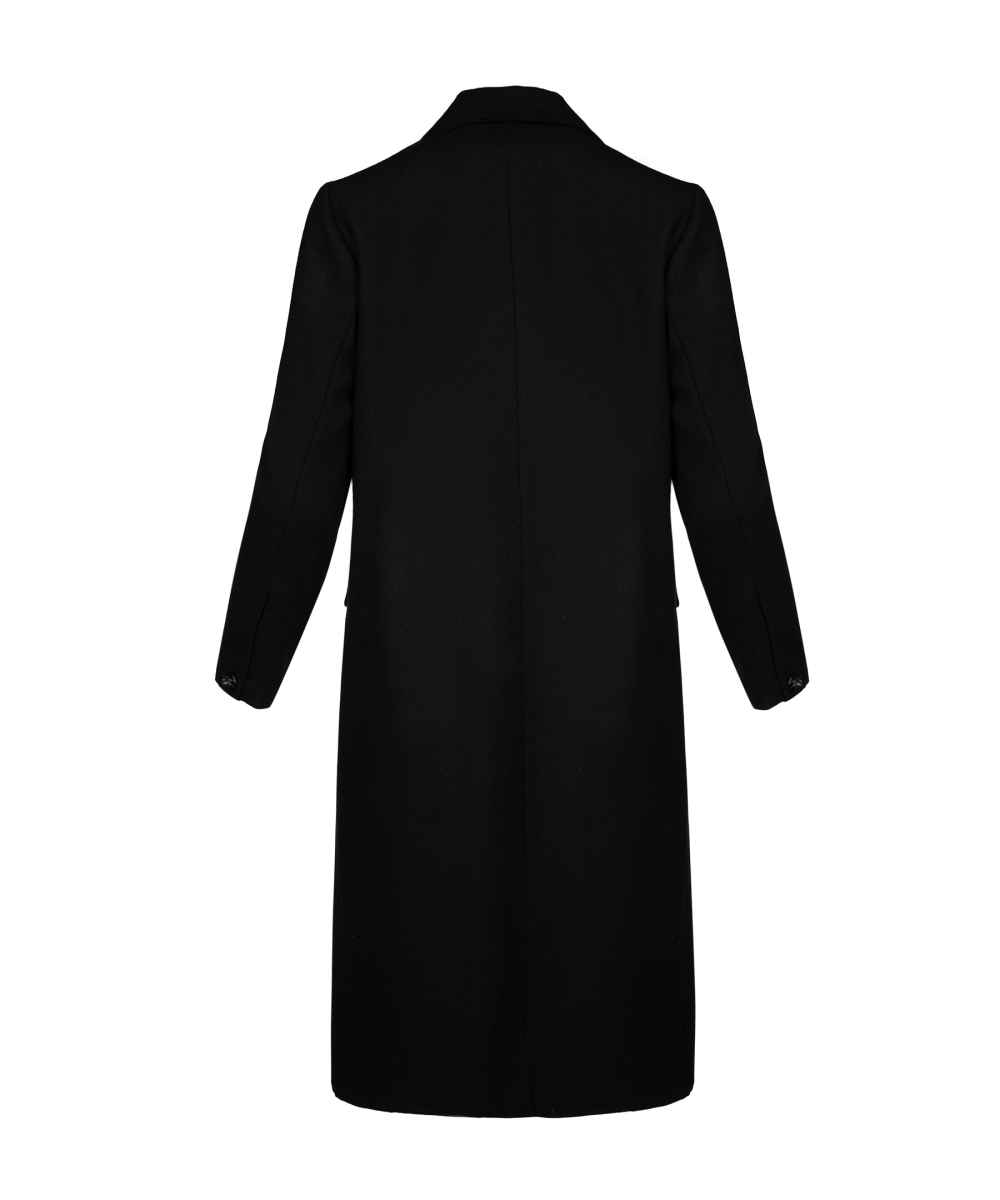 Winter Double Breasted Cotton Overcoat for Women – Black, Warm & Stylish