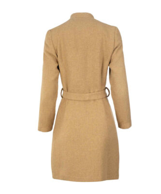 Winter Cotton Wrap Overcoat with Side Belt for Women – Functional & Fashionable