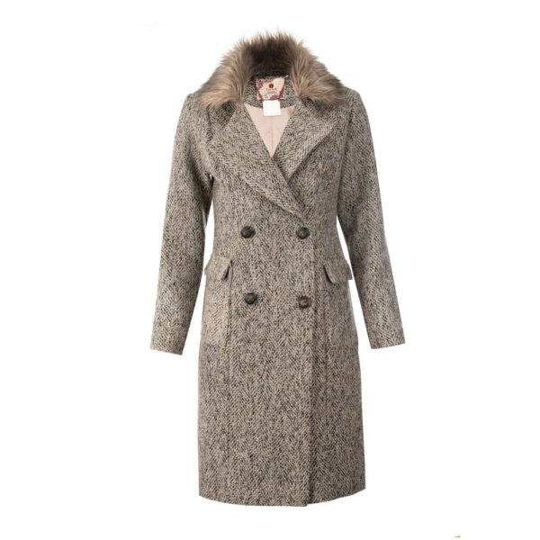 Winter Double Breasted Cotton Overcoat for Women – Cozy & Classic