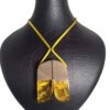 Wood & Resin Necklace Handcrafted Artistic Bold Style Kooh