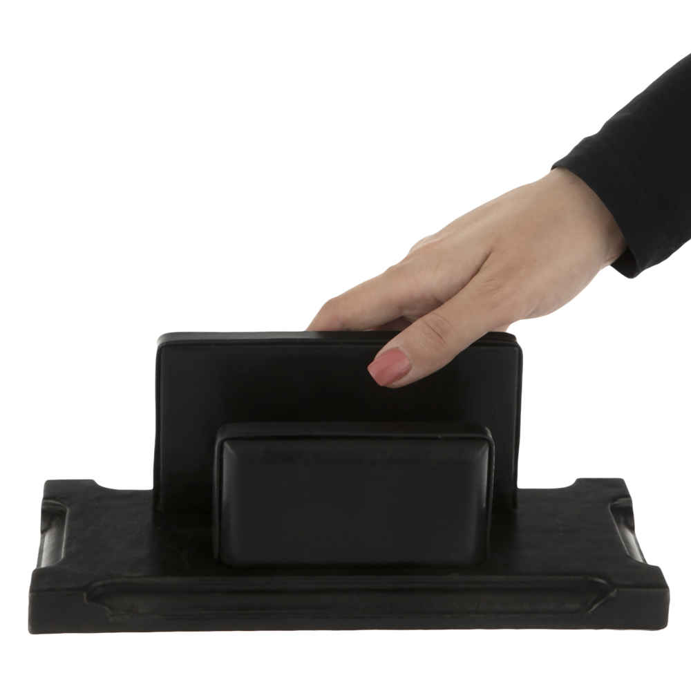 10-Piece Black Leather Office Desk Organizer Accessories