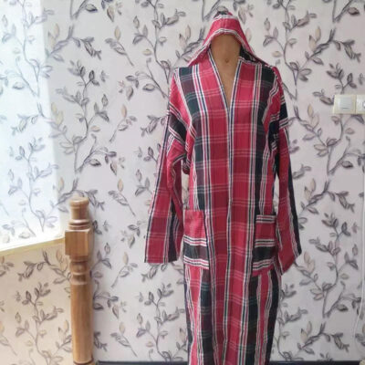 Persian Handmade Bathrobe – 100% Cotton, Traditional Peshtemal Design