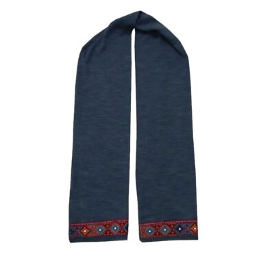 Balochi Embroidered Shawl for Women Navy Blue