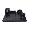 Leather Office Desk Organizer Set - Black