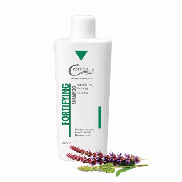 Cerita Anti-Hair Loss Fortifying Shampoo - Strengthens Hair, Reduces Shedding (Pack of 2)