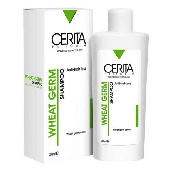 Cerita Anti-Hair Loss Wheat Germ Shampoo - Nourishes Scalp, Reduces Hair Loss (Pack of 2)