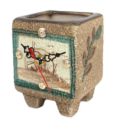 Ceramic Desk Clock Model Vase