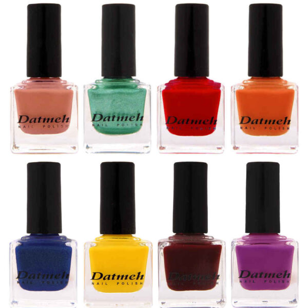 Halal Nail Polish Glossy Finish and Breathable Datmeh (8x)