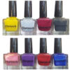 Halal Nail Polish Glitter & Glossy Finish and Breathable Rosaline (8x)