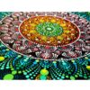 Decorative Pottery Plate Hand-Painted Dot Art Baran