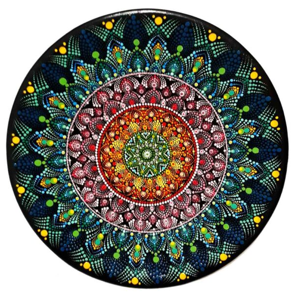 Decorative Dot Art Pottery Plate Model Baran