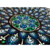 Decorative Pottery Plate Hand-Painted Dot Art Devil Eyes