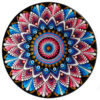 Decorative Pottery Wall Plate Hand-Painted Dot Art Mandala