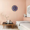 Decorative Pottery Plate Hand-Painted Dot Art Mandala
