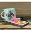 Artistic Handcrafted Ceramic Mug - Dot Art Pattern, Romina Model