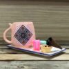 Artistic Handcrafted Ceramic Mug - Dot Art Pattern, Taha Model