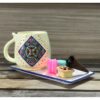 Artistic Handcrafted Ceramic Mug - Dot Art Pattern, Taraneh Model