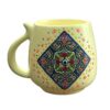 Artistic Handcrafted Ceramic Mug - Dot Art Pattern, Taraneh Model