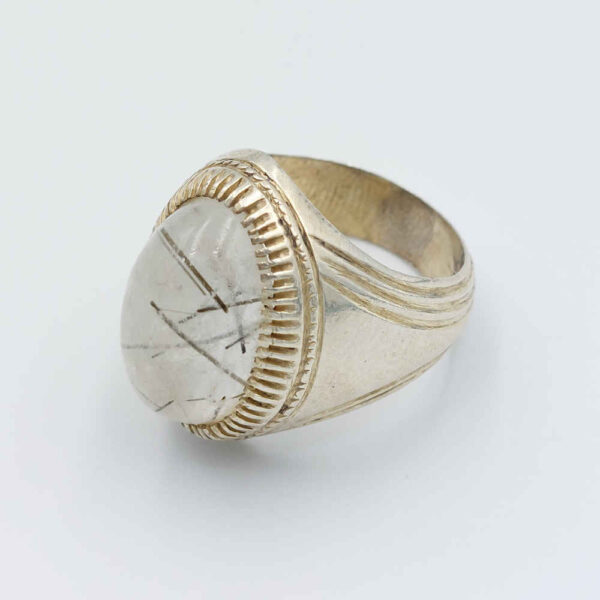 Persian Dur-e Najaf Silver Ring For Men Elegance Ahad