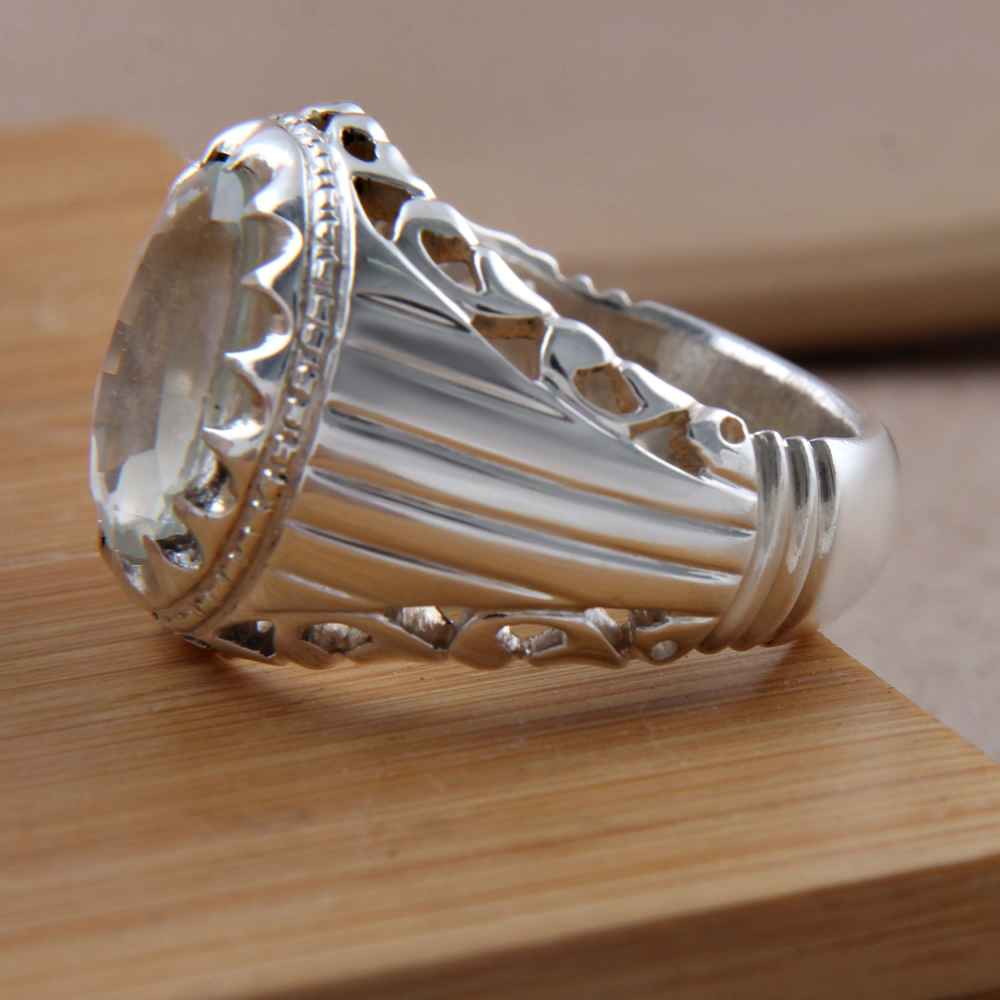 Persian Dur-e Najaf Silver Ring For Men Elegance Atieh