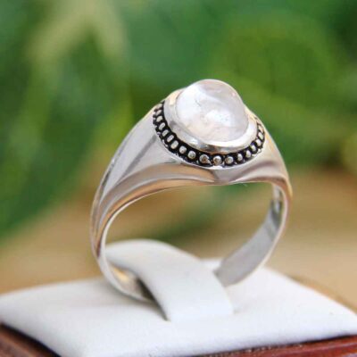 Persian Dur-e Najaf Silver Ring For Men Elegance Basir