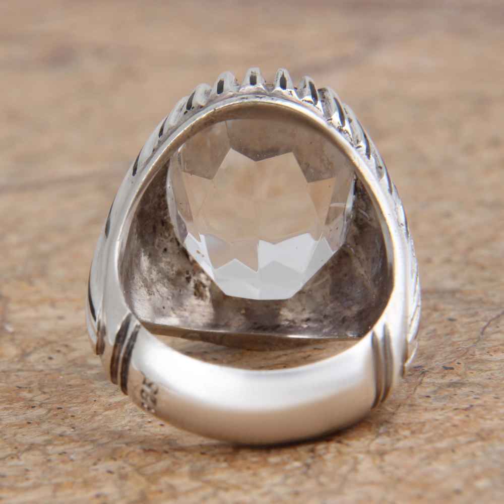 Persian Dur-e Najaf Silver Ring For Men Elegance Emad