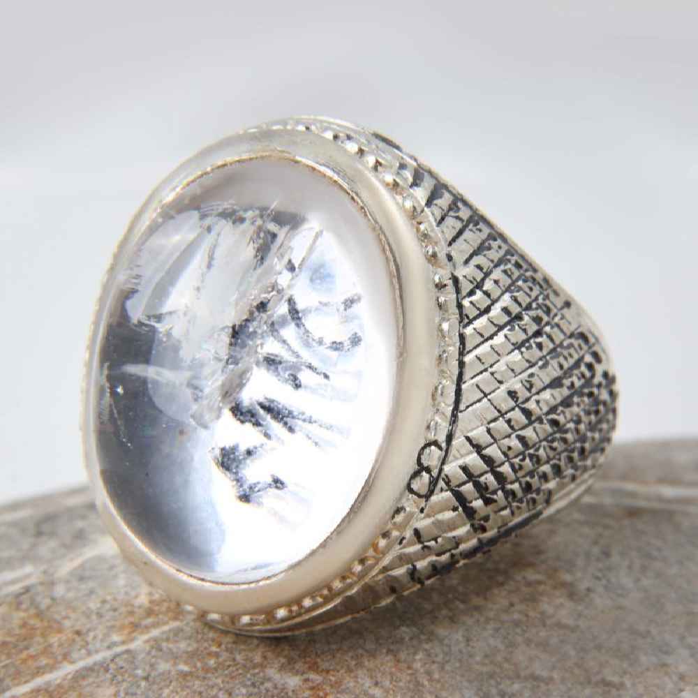 Persian Dur-e Najaf Silver Ring For Men Elegance Iman