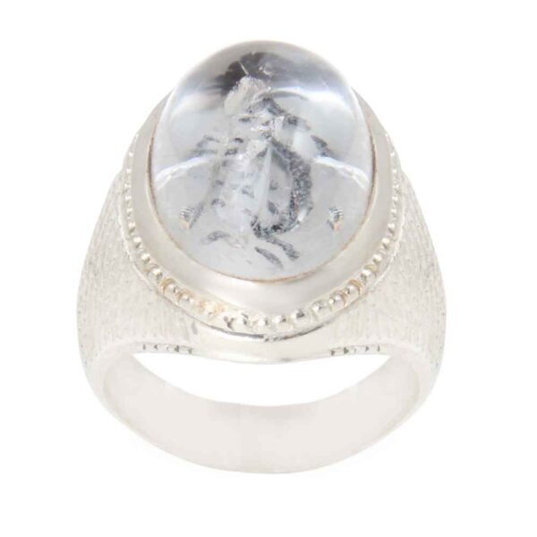 Persian Dur-e Najaf Silver Ring For Men Elegance Iman
