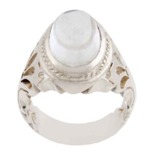 Dur e Najaf Men's Sterling Silver Ring Model Sepehr