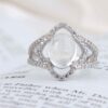Dur-e Najaf Silver Ring For Women Engagement Bliss Hanieh
