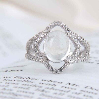 Dur-e Najaf Silver Ring For Women Engagement Bliss Hanieh