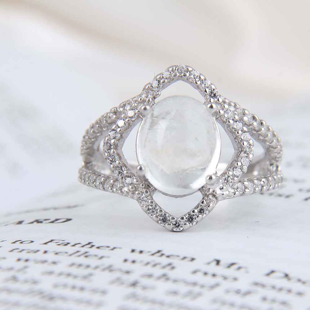 Dur-e Najaf Silver Ring For Women Engagement Bliss Hanieh