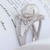 Dur-e Najaf Silver Ring For Women Engagement Bliss Hanieh