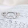 Dur-e Najaf Silver Ring For Women Engagement Bliss Hoora