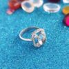 Dur-e Najaf Silver Ring For Women Engagement Bliss Leili