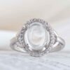Dur-e Najaf Silver Ring For Women Engagement Bliss Lina
