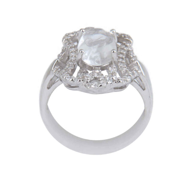 Dur-e Najaf Silver Ring For Women Engagement Bliss Mona