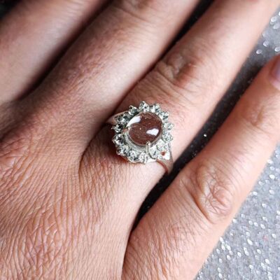 Dur-e Najaf Silver Ring For Women Engagement Bliss Nasrin