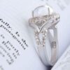 Dur-e Najaf Silver Ring For Women Engagement Bliss Reyhan