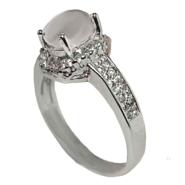 Dur-e Najaf Silver Ring For Women Engagement Bliss Tara