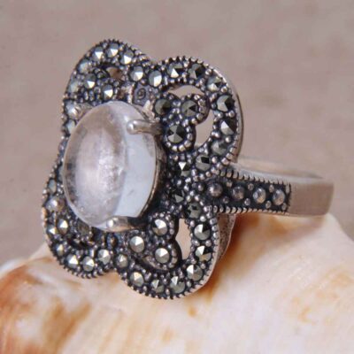 Dur-e Najaf Silver Ring For Women Artisan Yeganeh